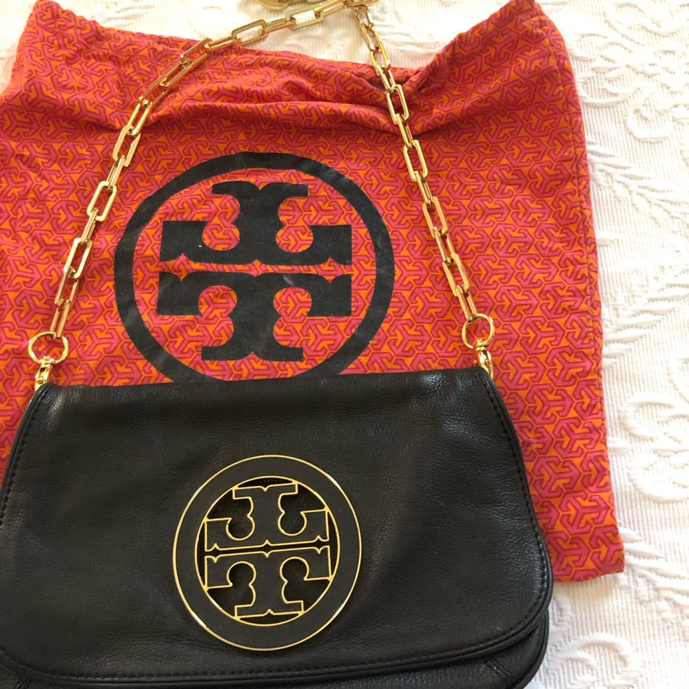 Tory Burch Leather Cross-body flap bag